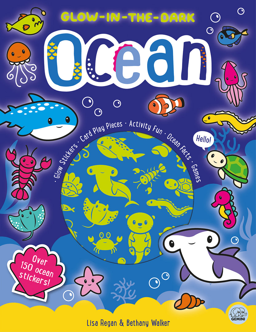 Cover image for Glow-in-the-Dark Ocean Sticker Activity Book ISBN 9781917082426